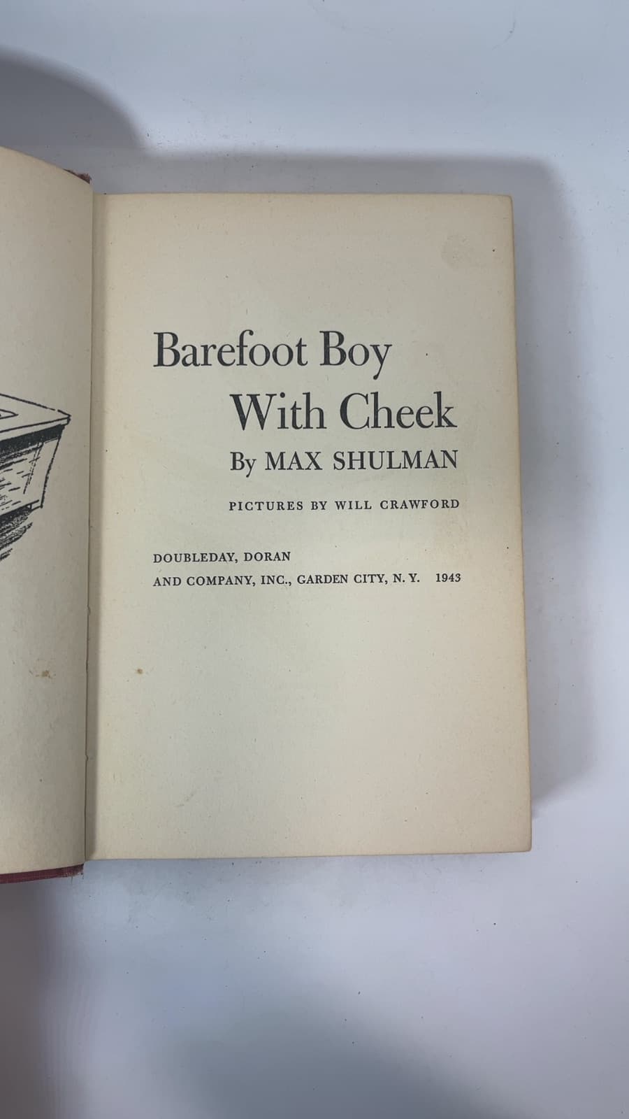 Barefoot Boy With Cheek by Max Shulman - title page