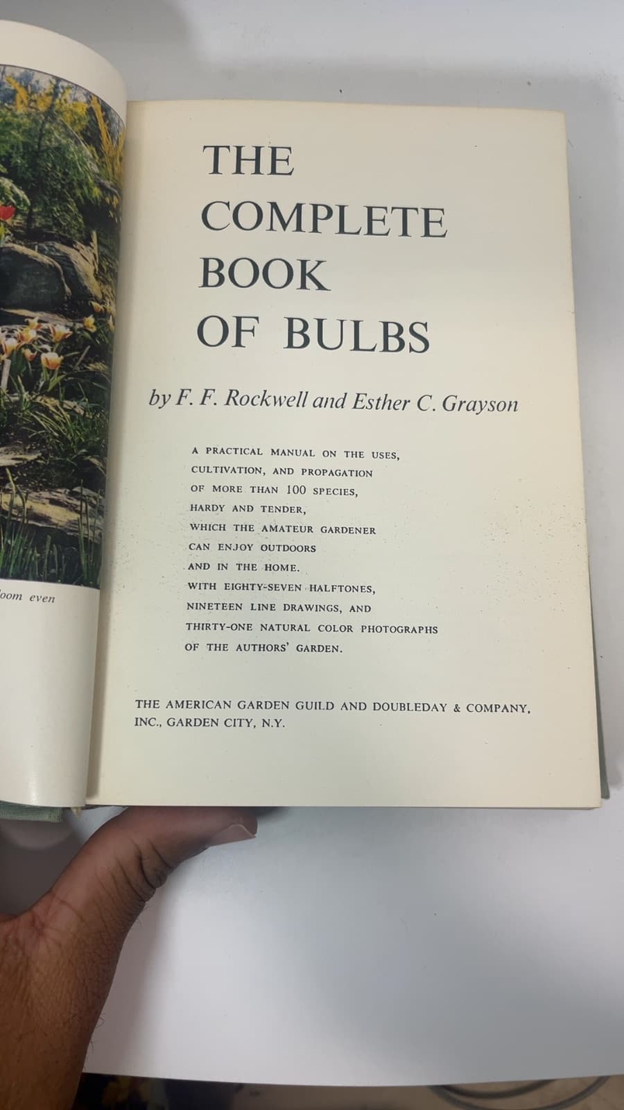 The Complete Book of Bulbs by F. F. Rockwell and Esther C. Grayson - title page