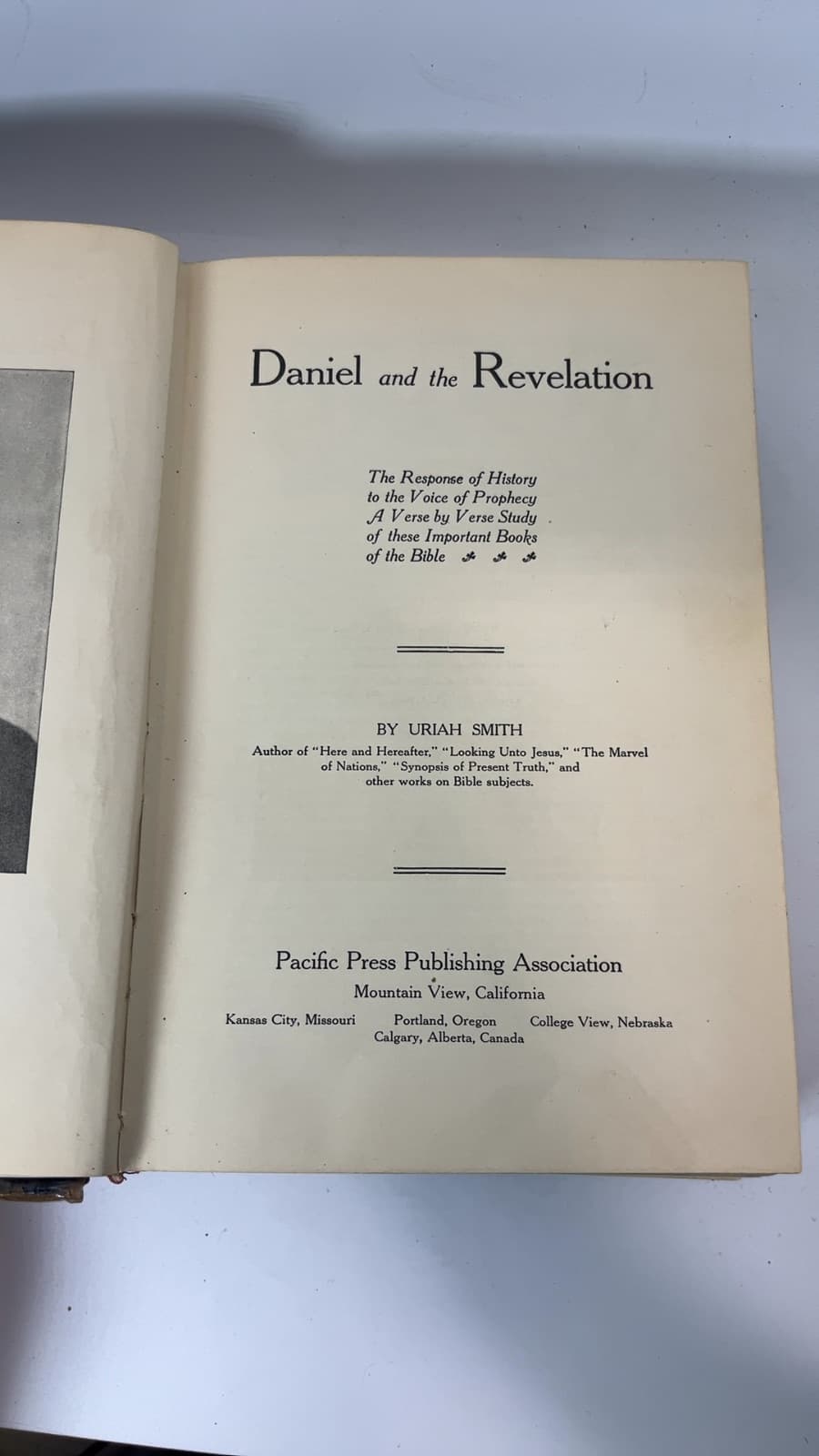 Daniel and the Revelation by Uriah Smith - title page