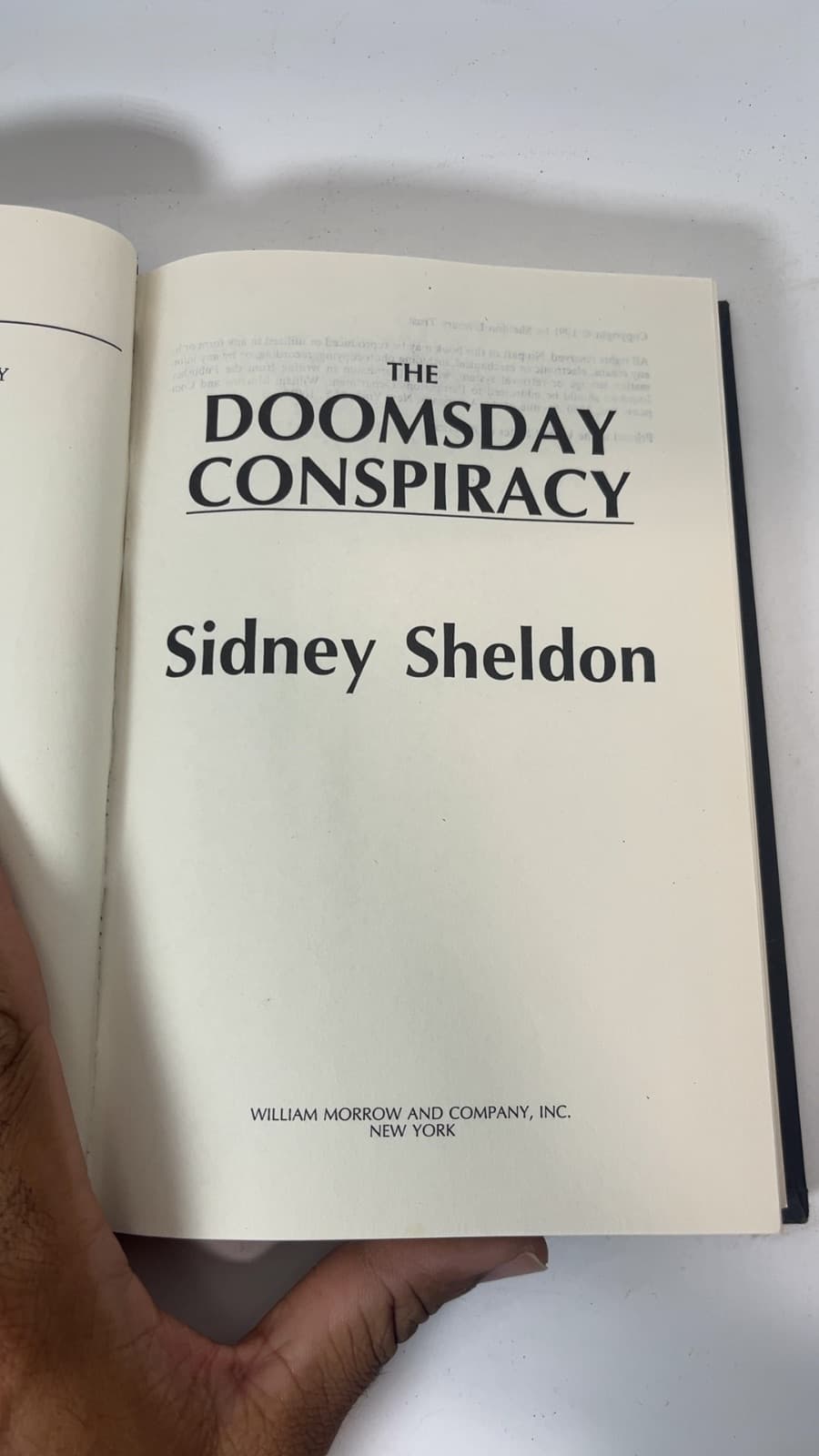 The Doomsday Conspiracy by Sidney Sheldon - title page