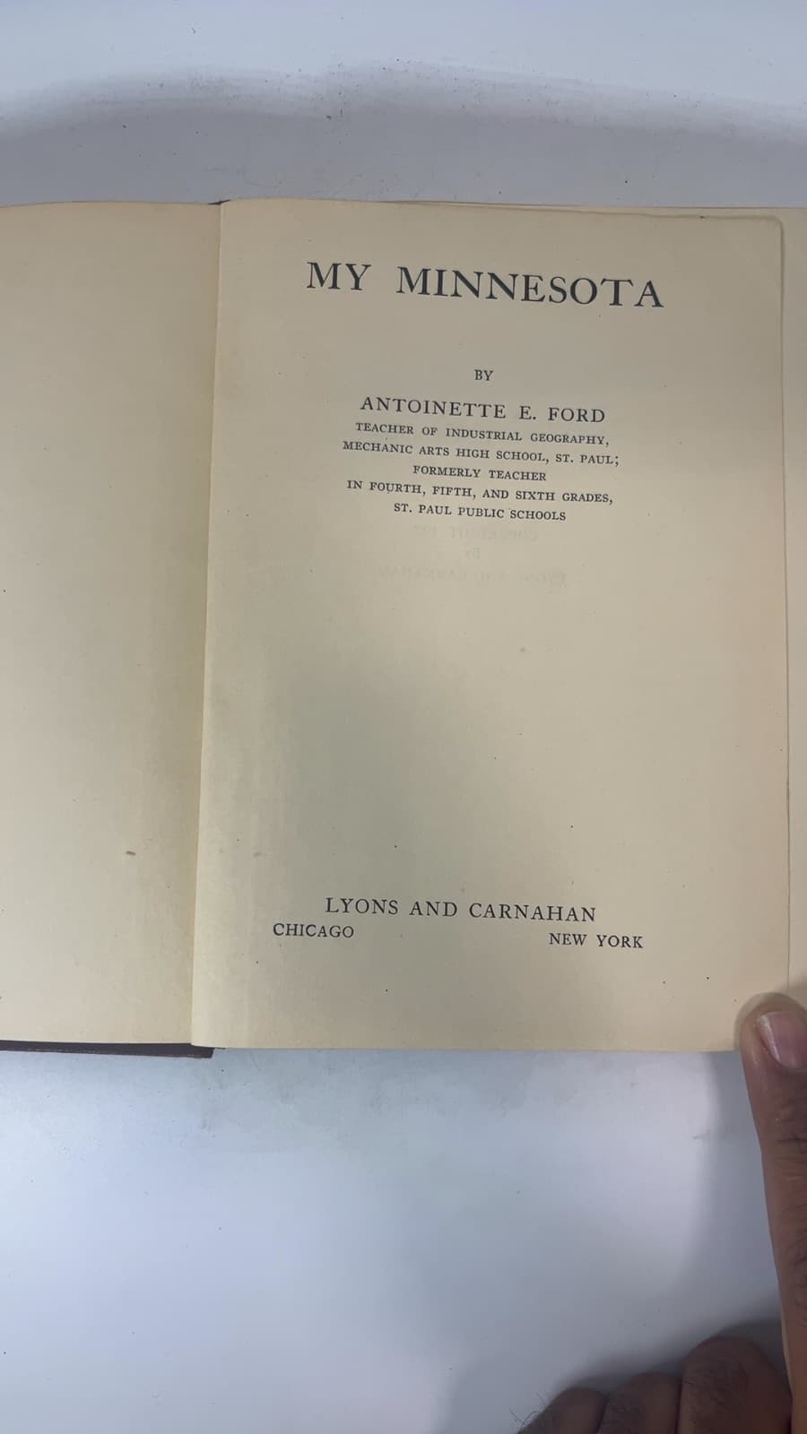 My Minnesota by Antoinette E. Ford - title page