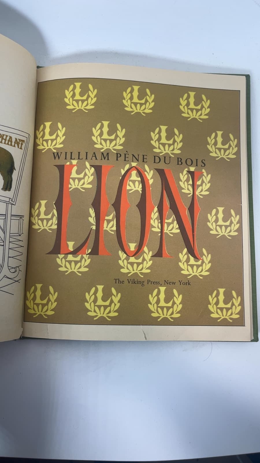 Lion by William Pène du Bois - title page