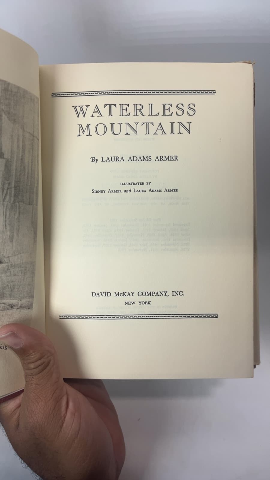 Waterless Mountain by Laura Adams Armer - title page