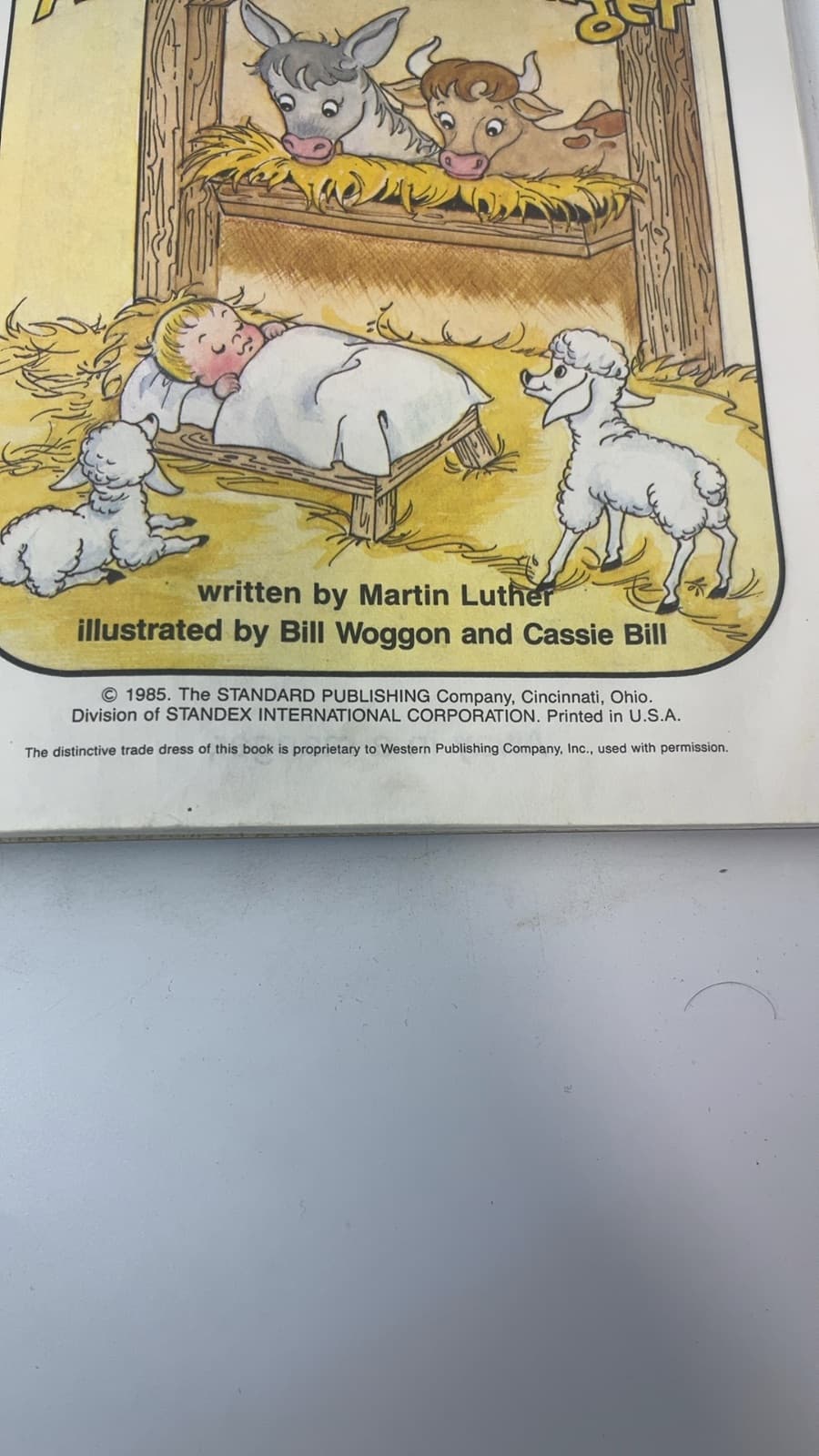 Away in a Manger - A Little Golden Book  by Martin Luther - copyright page showing 1985 details