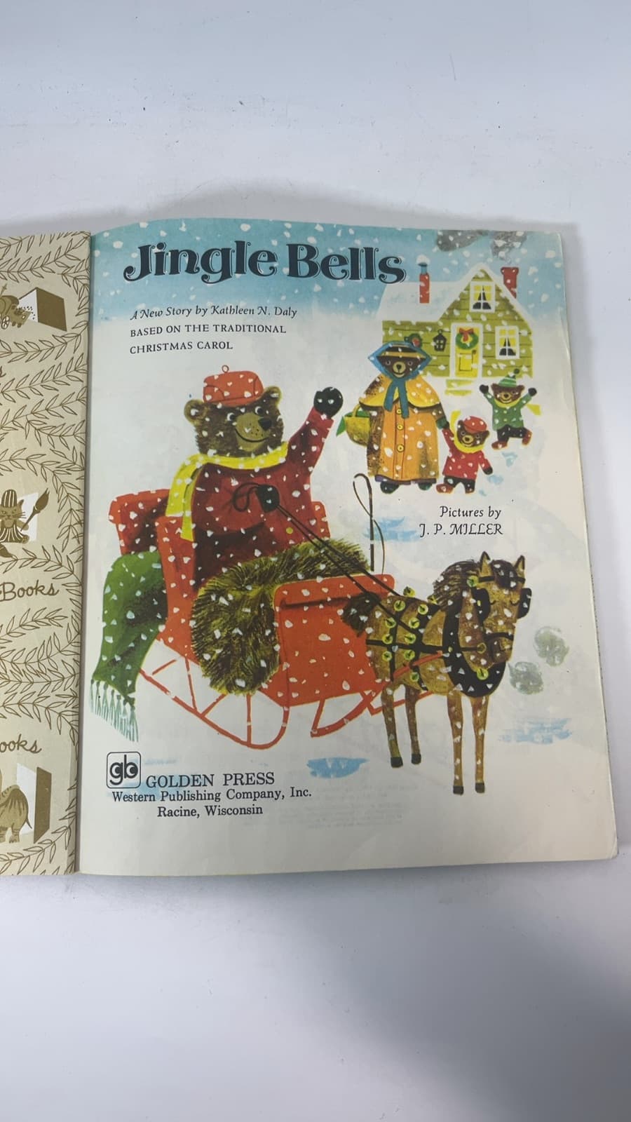Jingle Bells - A Little Golden Book  by Kathleen N. Daly - title page