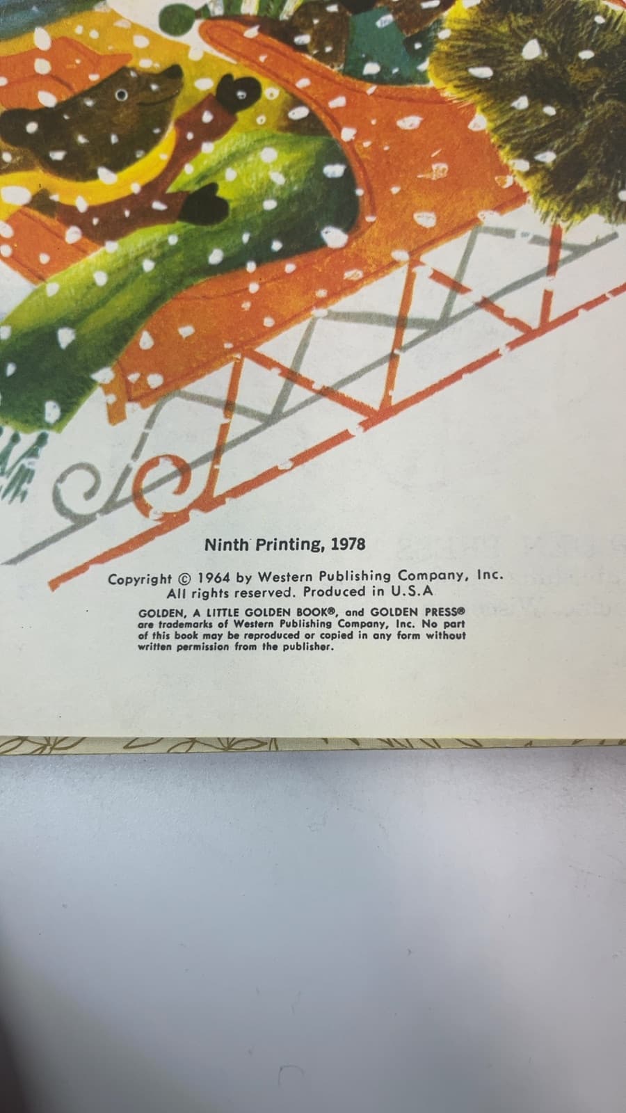 Jingle Bells - A Little Golden Book  by Kathleen N. Daly - copyright page showing 1978 details