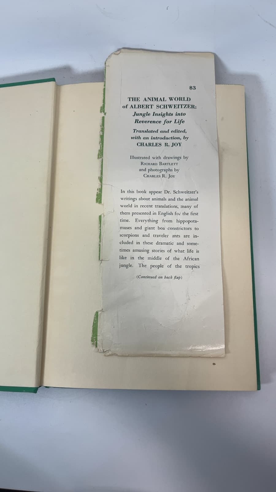 The Animal World of Albert Schweitzer by Albert Schweitzer - additional view