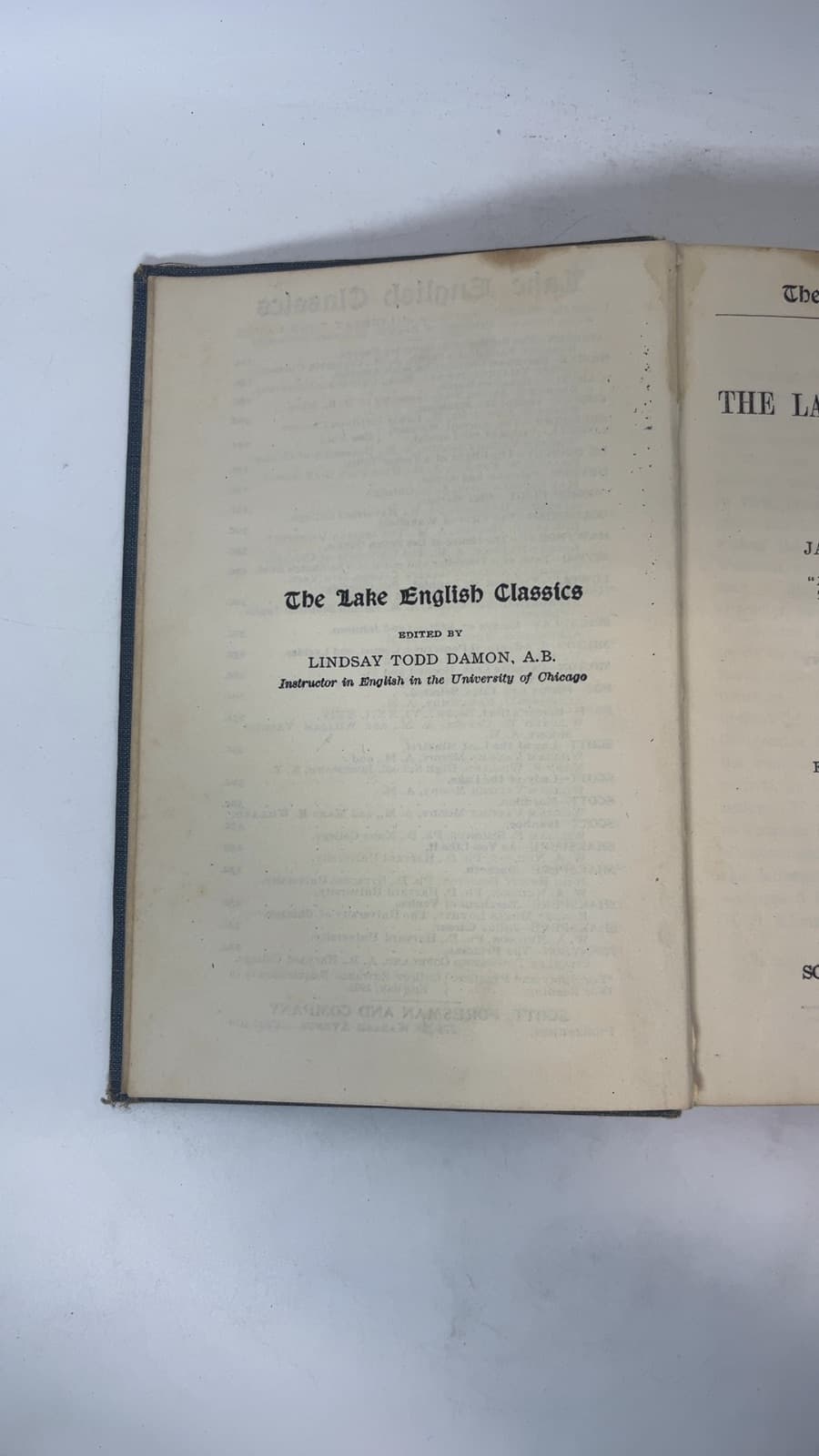Last of the Mohicans by Cooper - title page