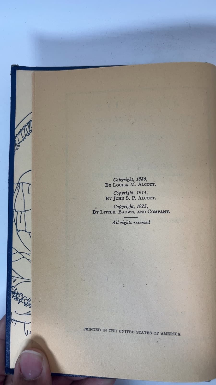 Jo's Boys by Louisa M. Alcott - copyright page showing 1925 details