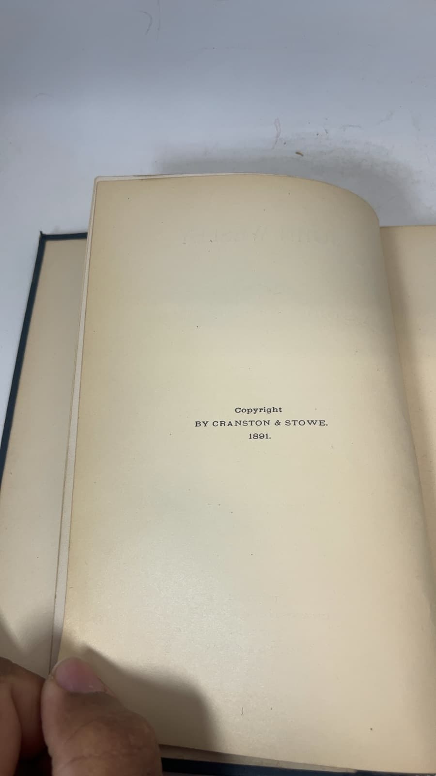 John Wesley: A Study for the Times by Thomas J. Dodd, D.D. - copyright page showing 1891 details