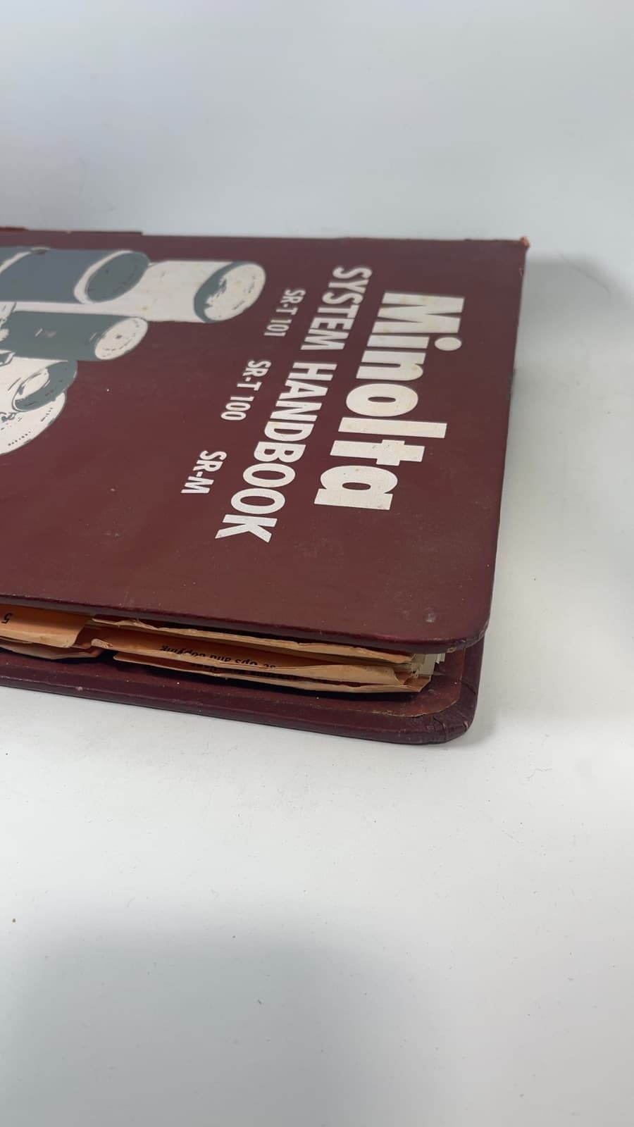 Minolta System Handbook by Joseph D. Cooper - quarter view showing binding condition