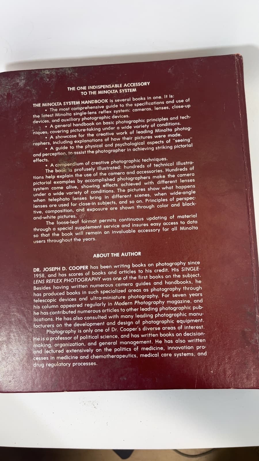 Minolta System Handbook by Joseph D. Cooper - additional view