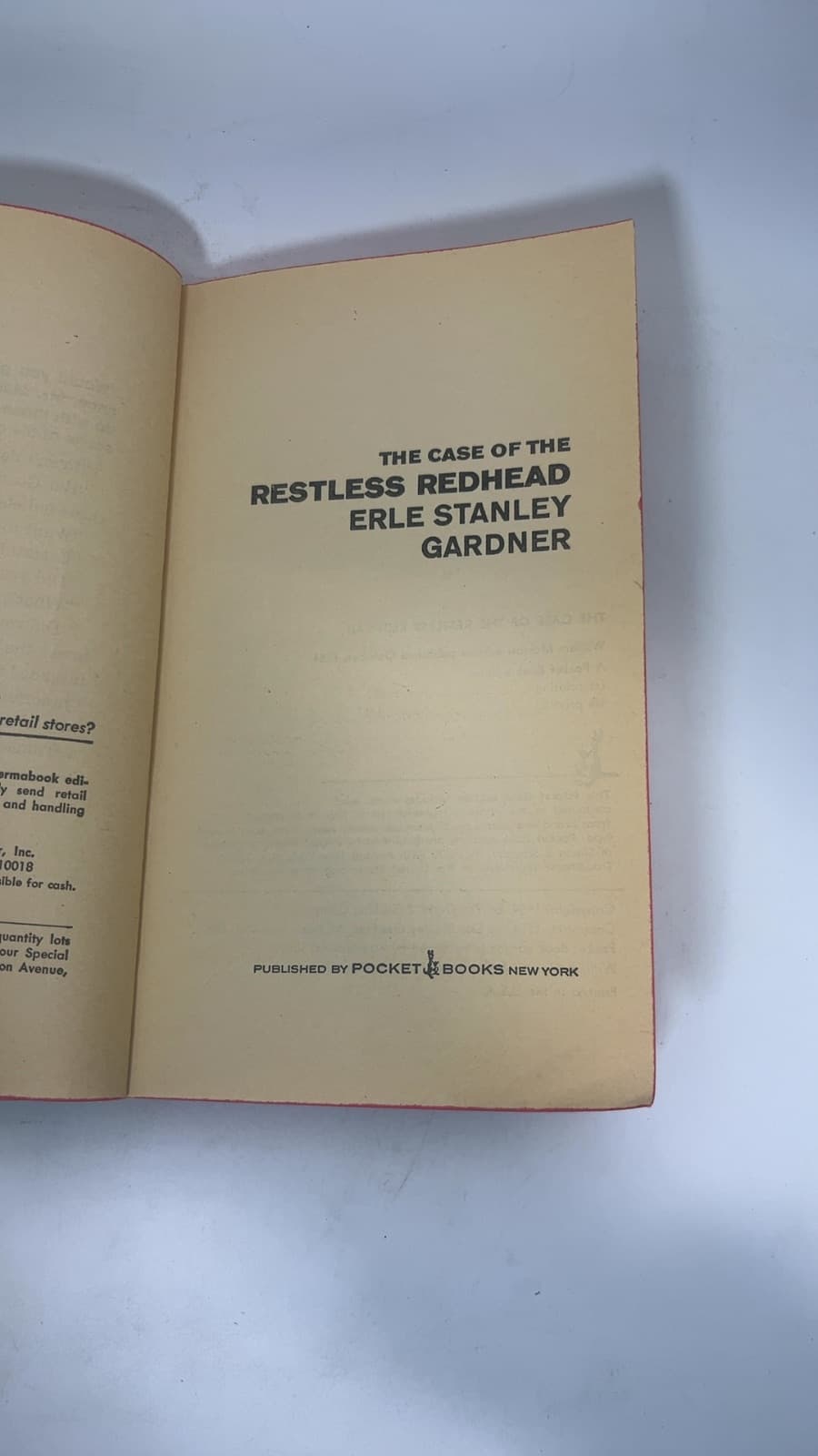 The Case of the Restless Redhead by Erle Stanley Gardner - copyright page showing 1967 details