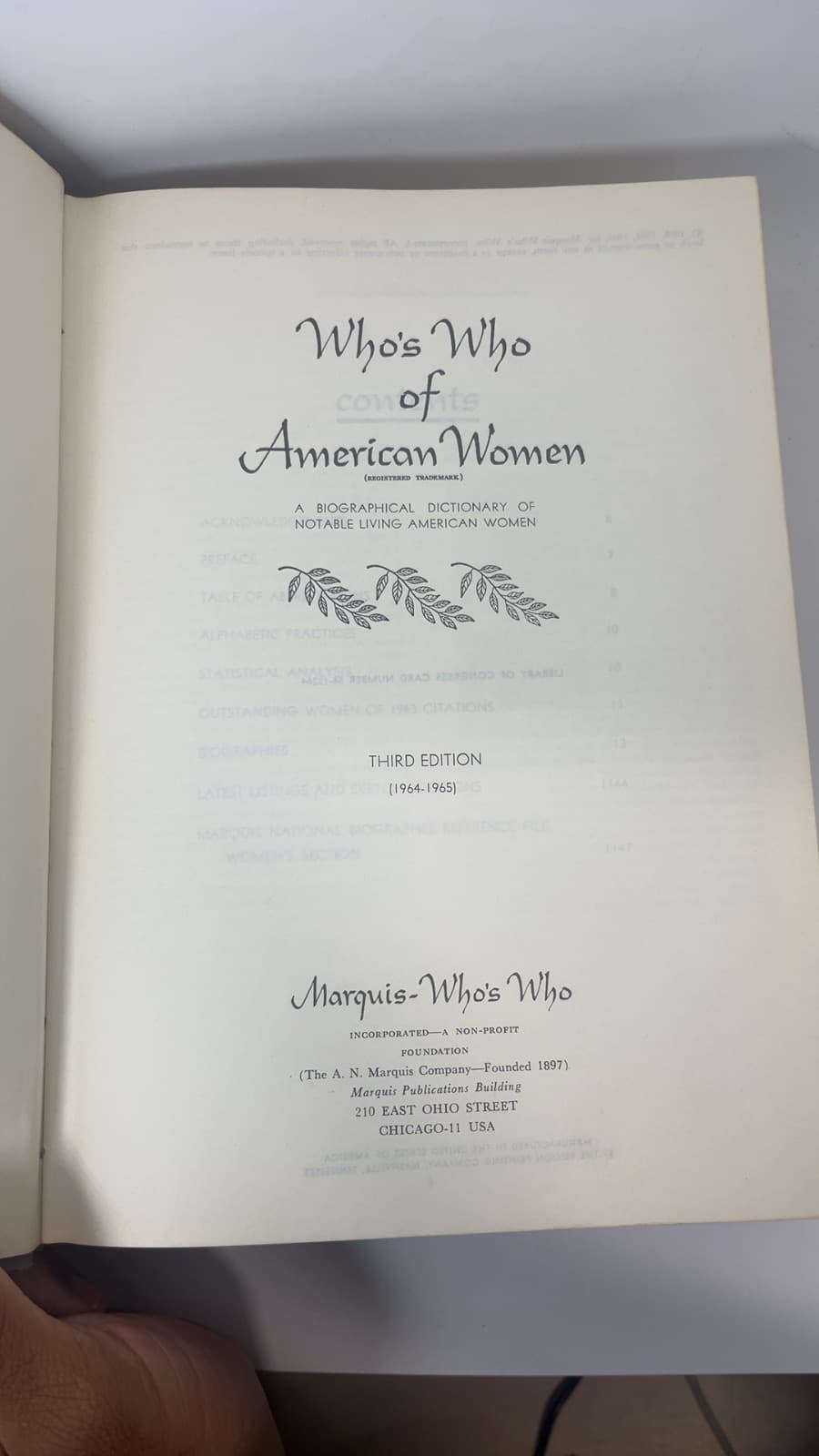 Who's Who of American Women - title page