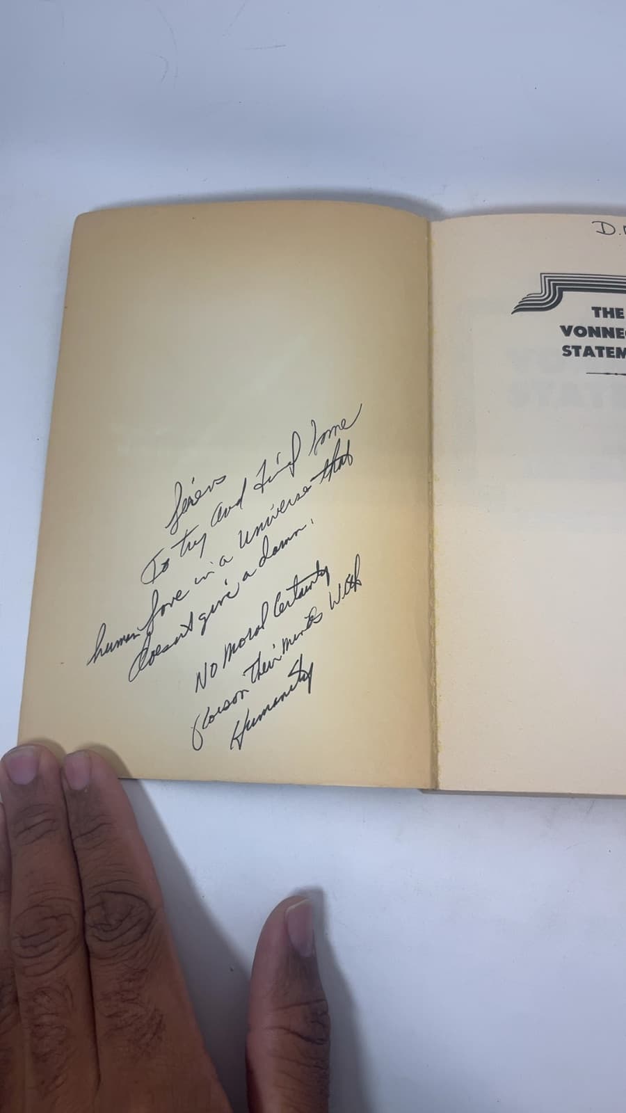 The Vonnegut Statement by Edited by Jerome Klinkowitz & John Somer - additional view