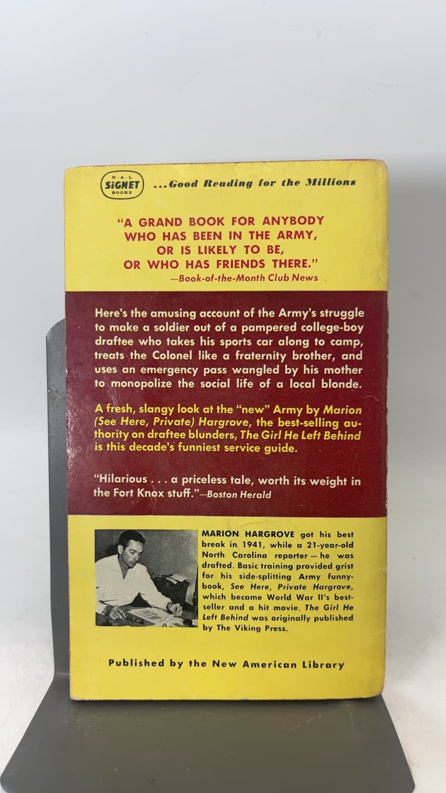 The Girl He Left Behind or All Quiet in the Third Platoon by Marion Hargrove - additional view
