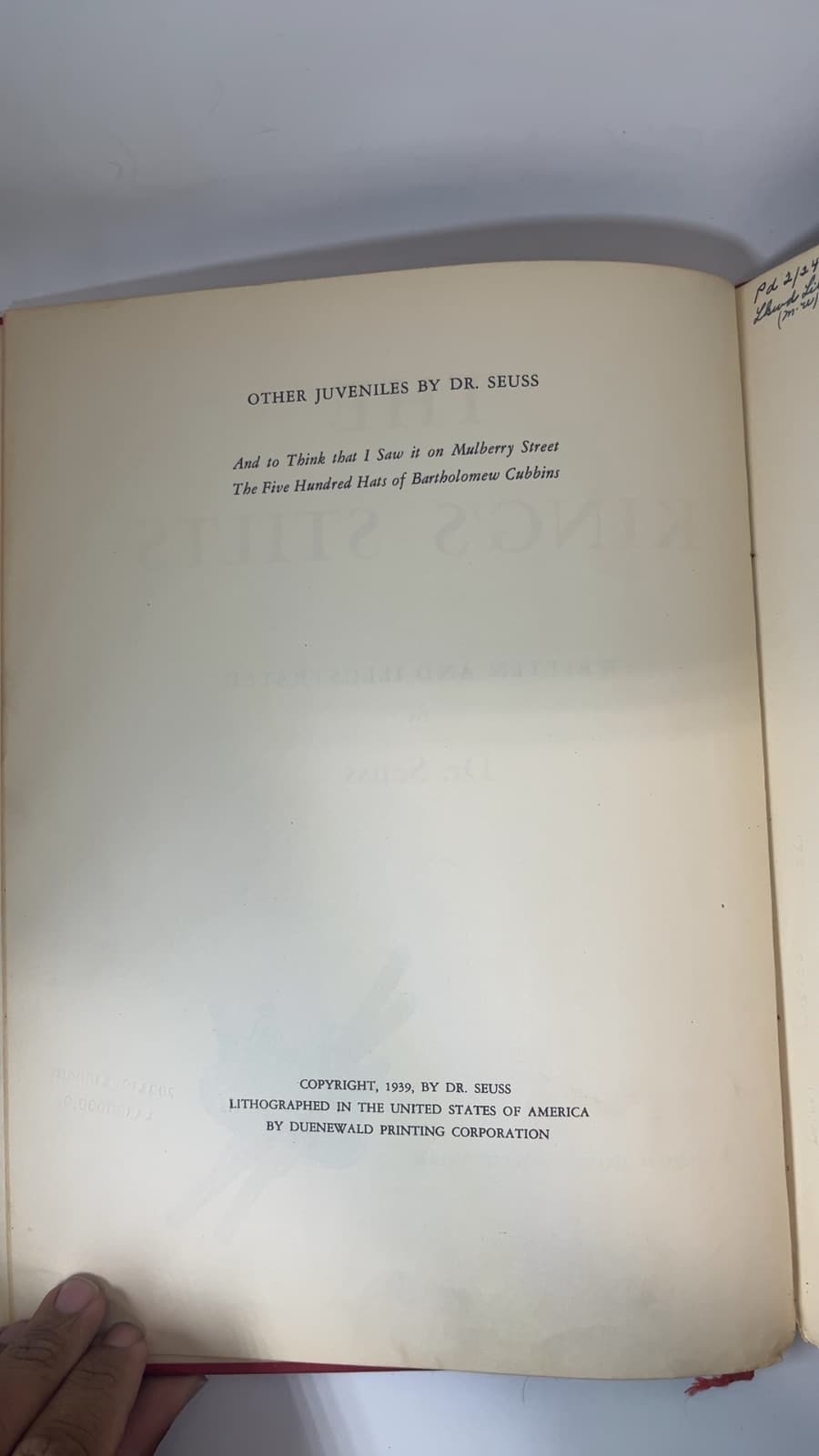 The King's Stilts by Dr. Seuss - title page