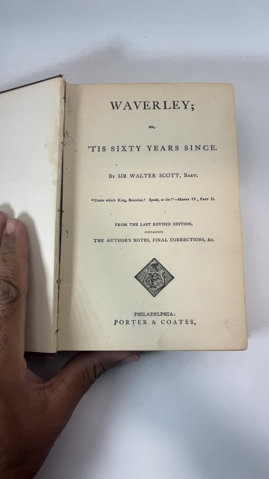 Waverley; or, 'Tis Sixty Years Since by Sir Walter Scott - title page