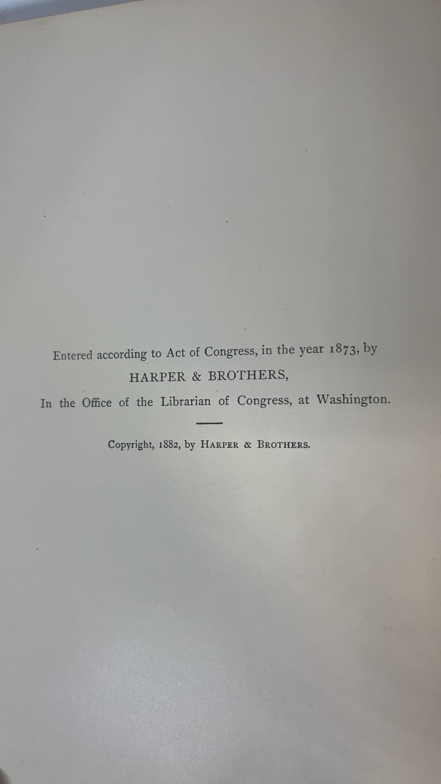 Farm Ballads by Will Carleton - copyright page showing 1882 details
