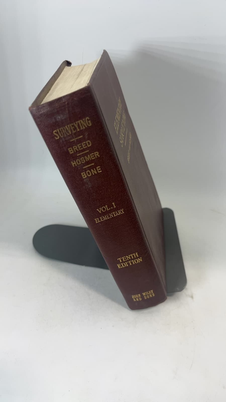 The Principles and Practice of Surveying Volume I: Elementary Surveying by Charles B. Breed and George L. Hosmer - additional view