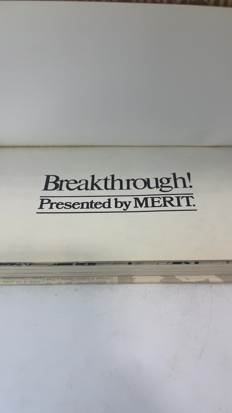 Breakthrough! - title page