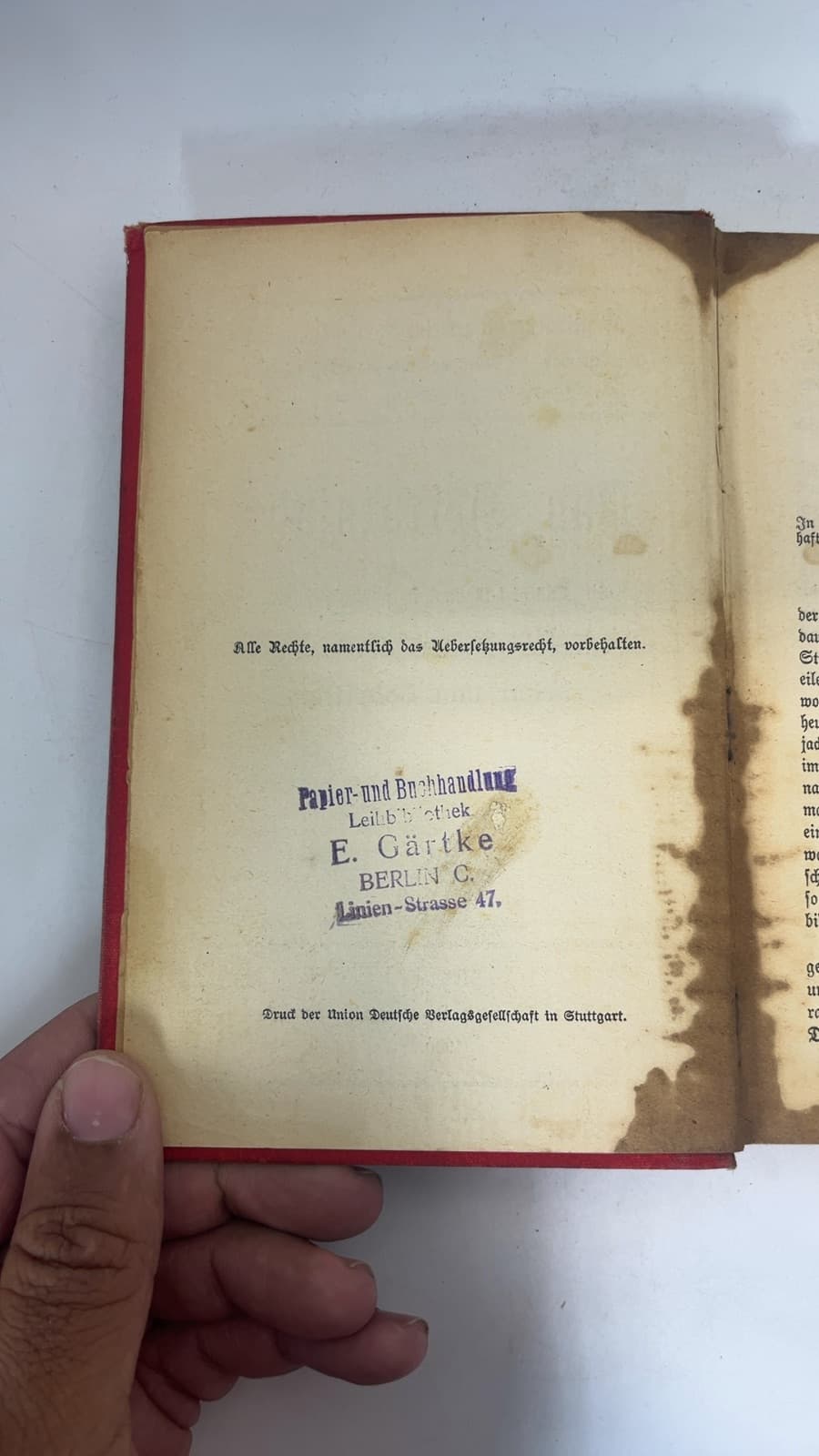 Das Heiratsjahr by Fedor von Zobeltitz - copyright page showing 1900 details
