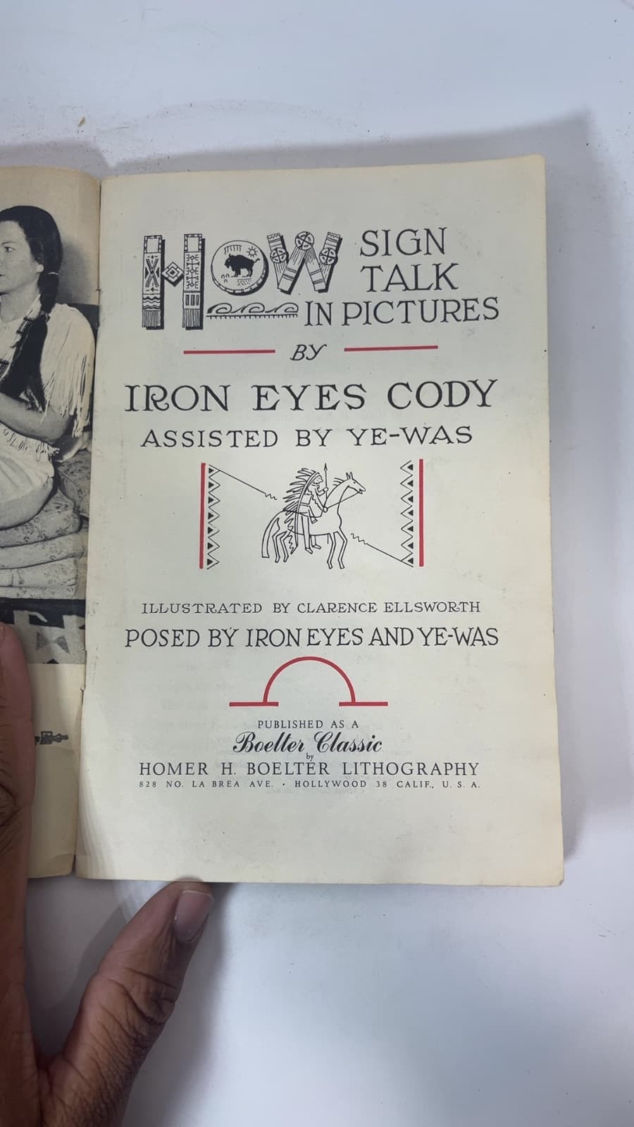 How Indian Sign Talk in Pictures by Iron Eyes Cody - title page