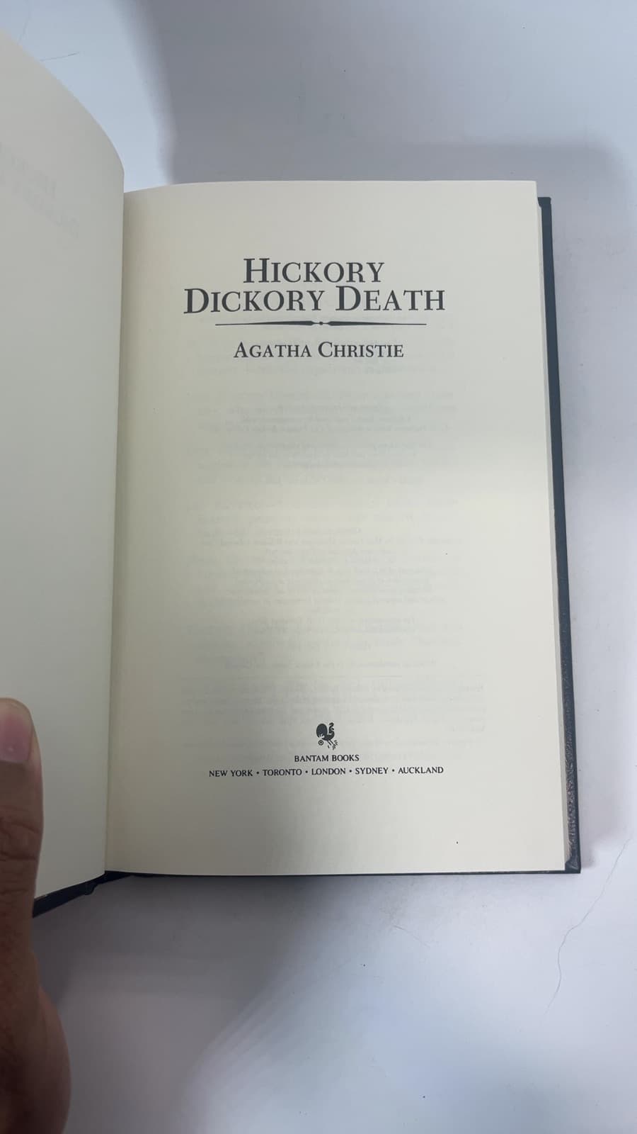 Hickory Dickory Death by Agatha Christie - title page