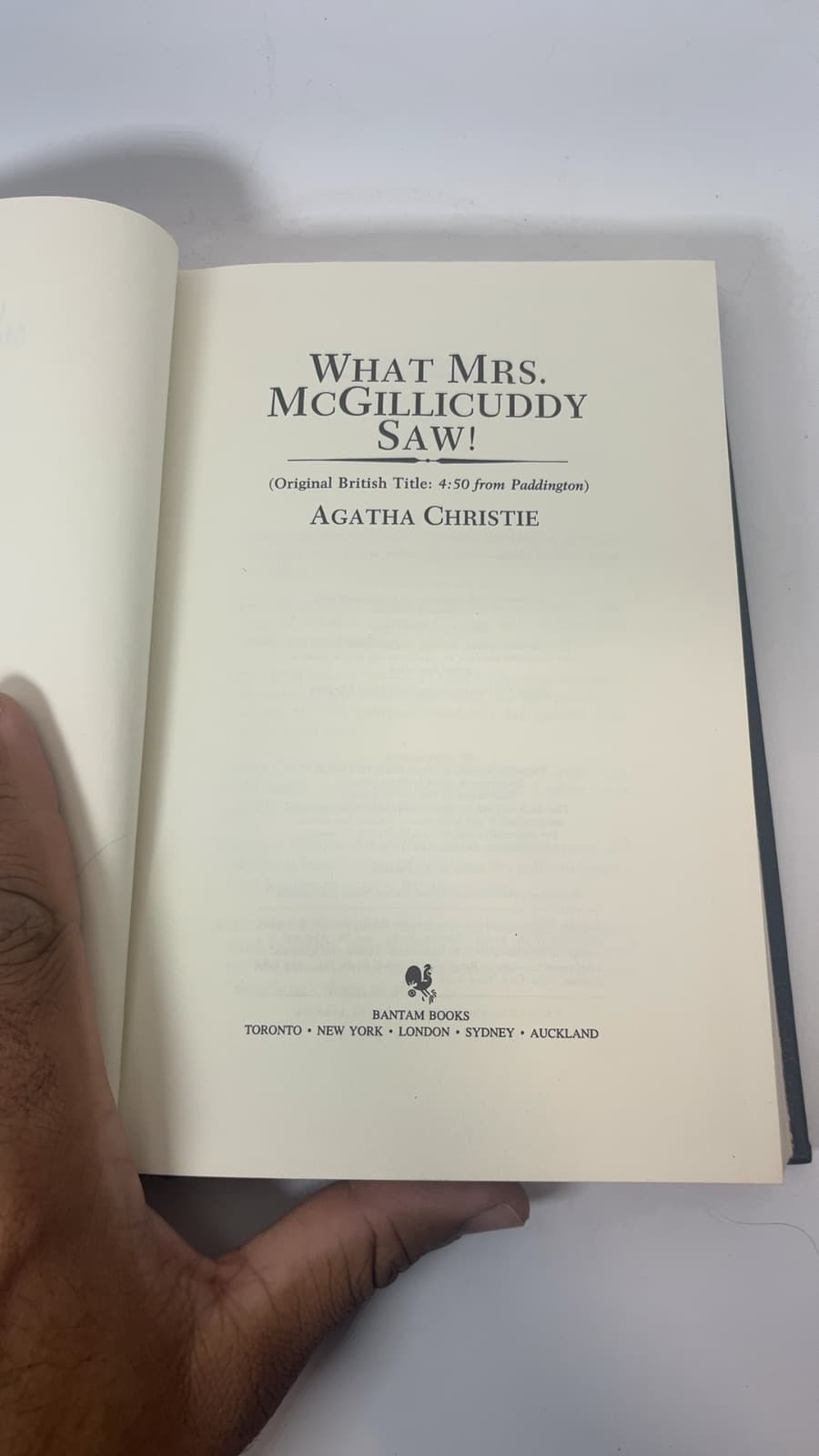 What Mrs. McGillicuddy Saw! by Agatha Christie - title page