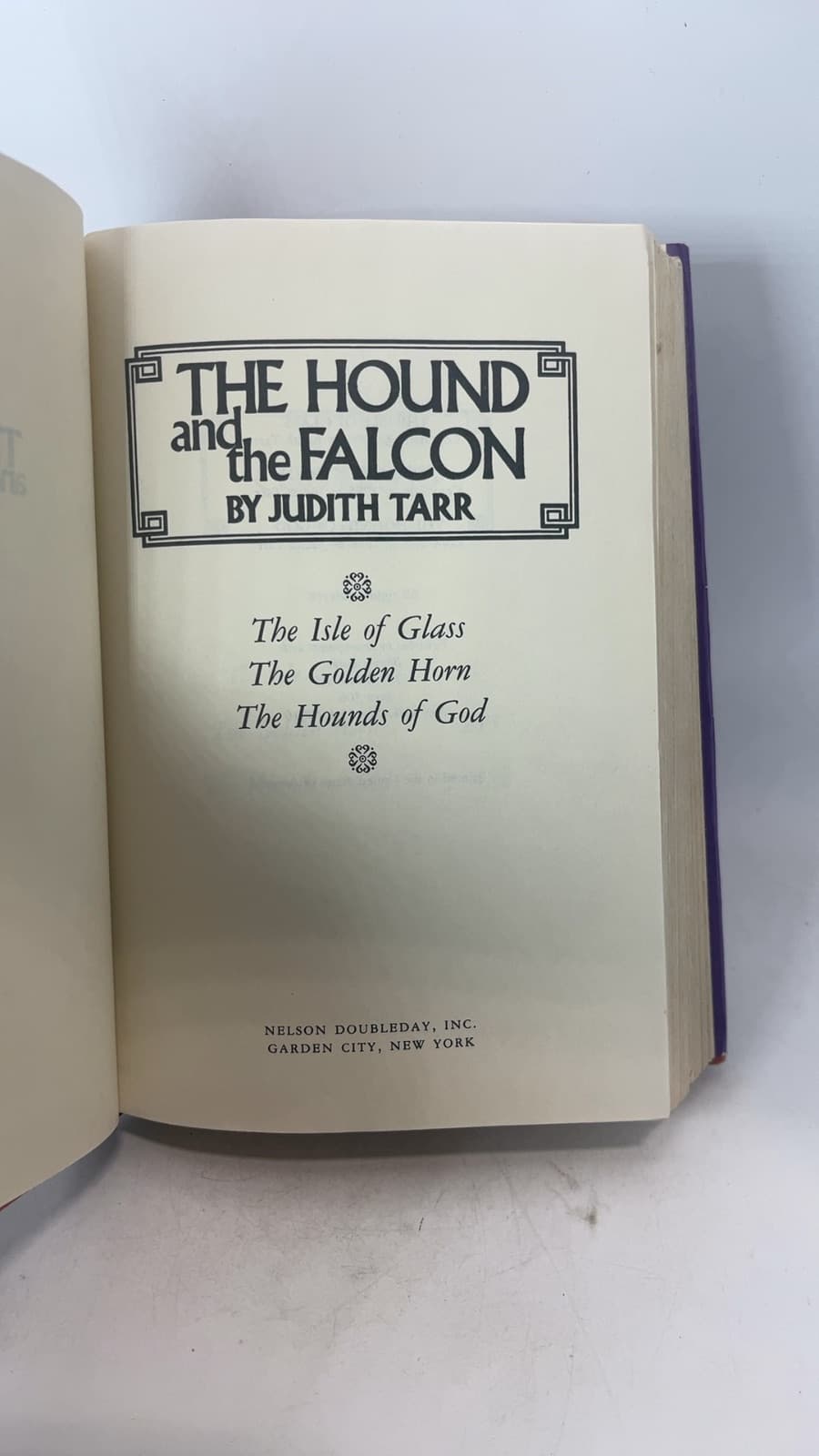 The Hound and the Falcon by Judith Tarr - title page
