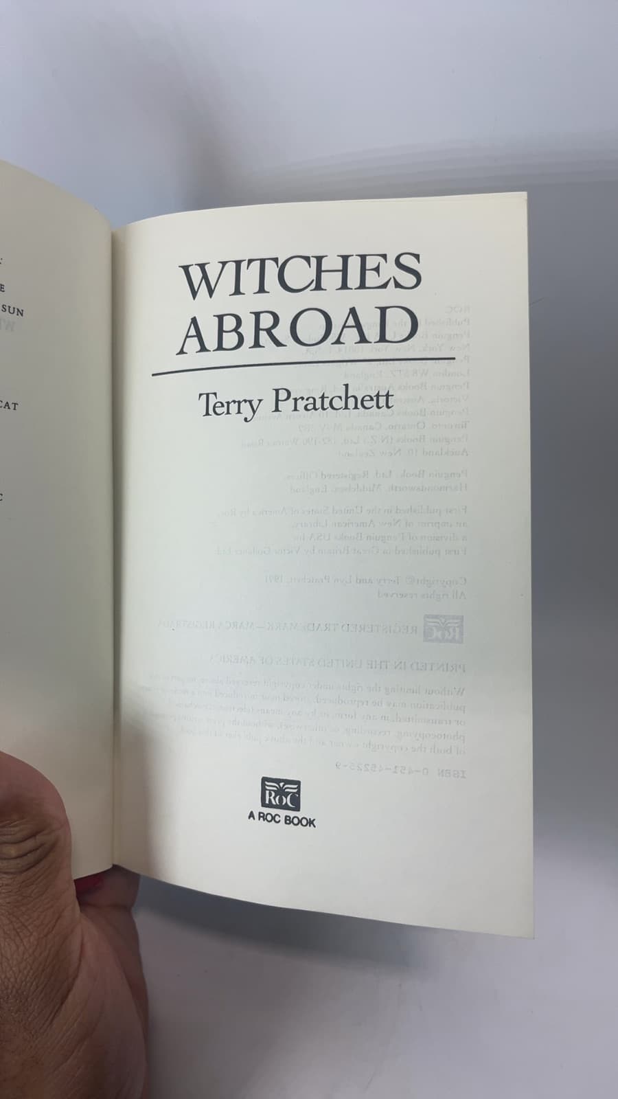 Witches Abroad by Terry Pratchett - title page