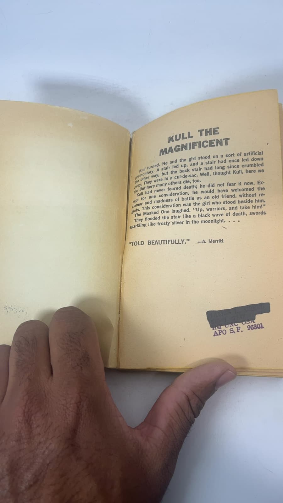 King Kull by Robert E. Howard and Lin Carter - copyright page showing 1967 details