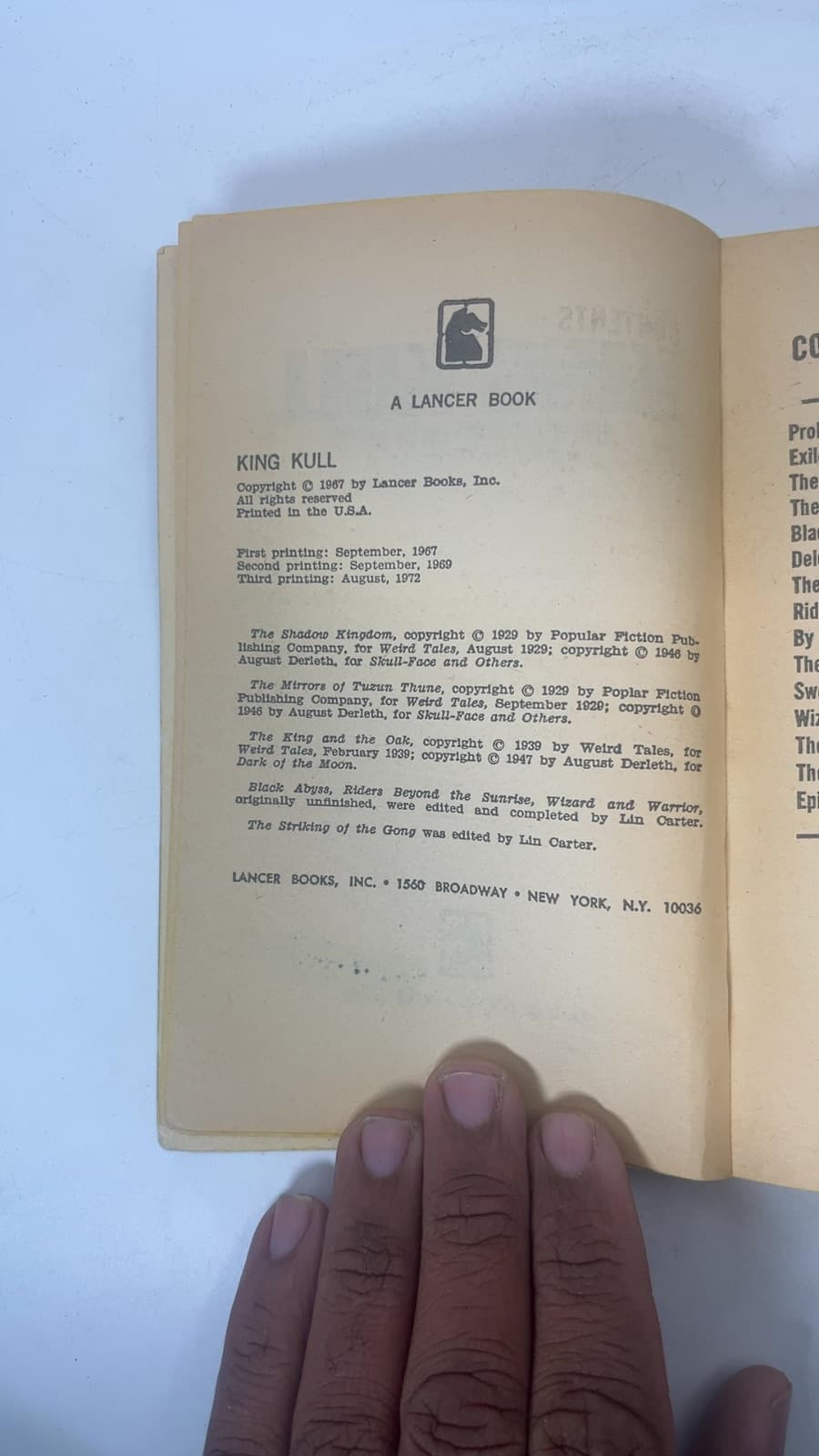 King Kull by Robert E. Howard and Lin Carter - additional view