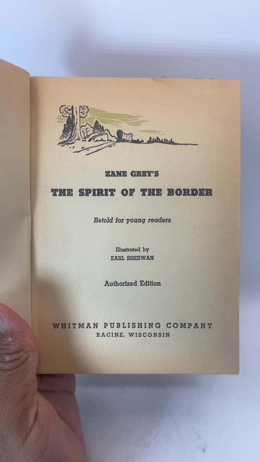The Spirit of the Border by Zane Grey - title page