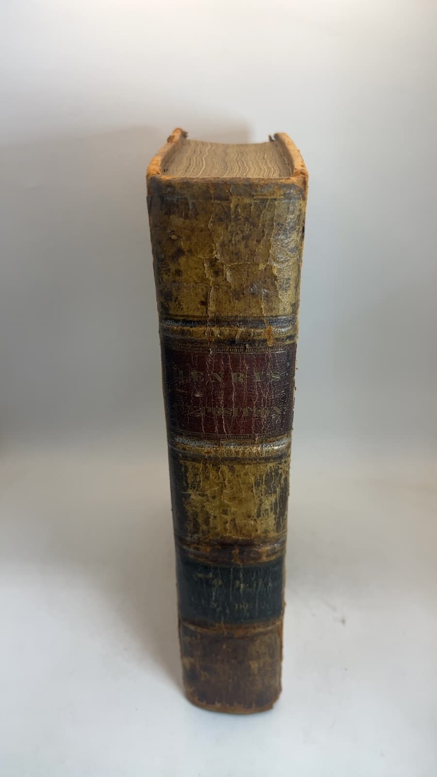 An Exposition of the Old and New Testament - Volume 1  by Matthew Henry - quarter view showing binding condition