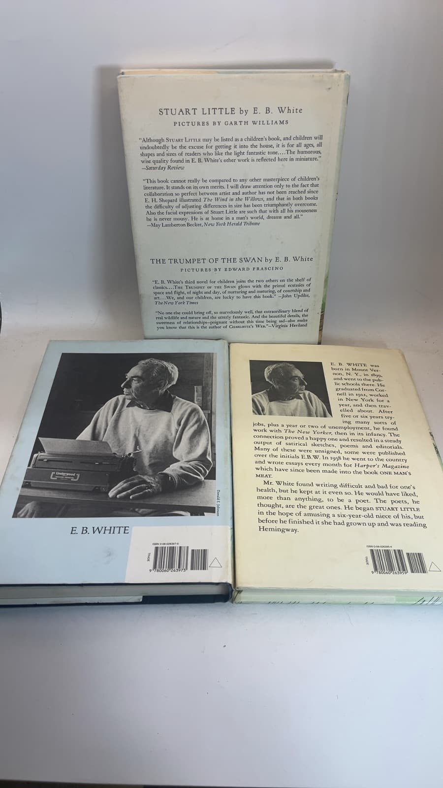 E.B. White Book Lot of 3 - Charlotte's Web, Stuart Little, The Trumpet of the Swan  by E.B. White - additional view