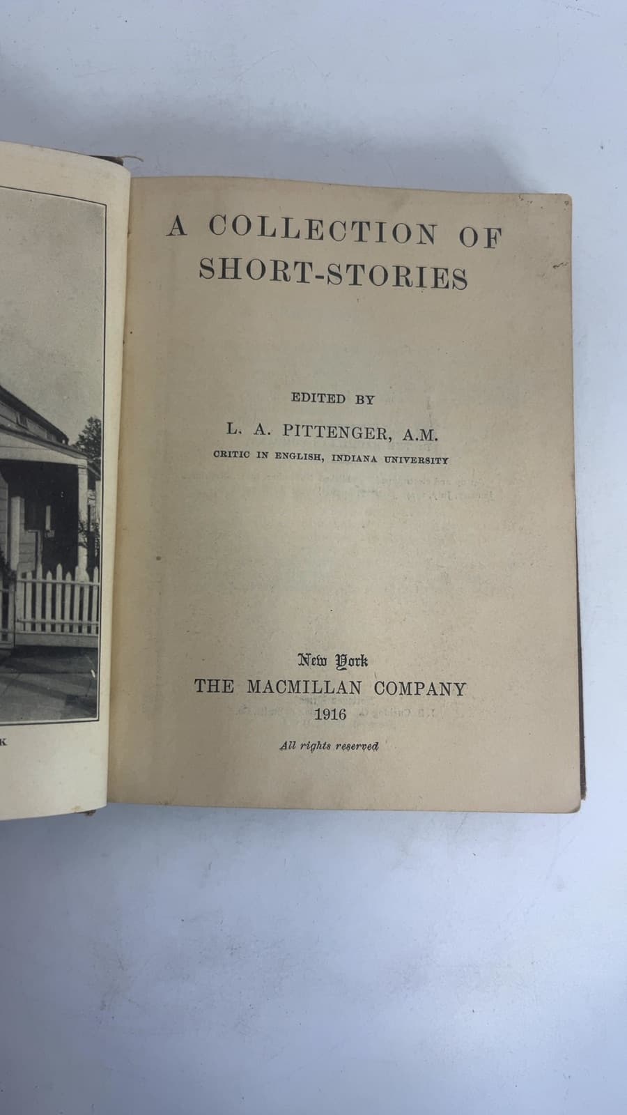 A Collection of Short-Stories by L. A. Pittenger, A.M. - title page