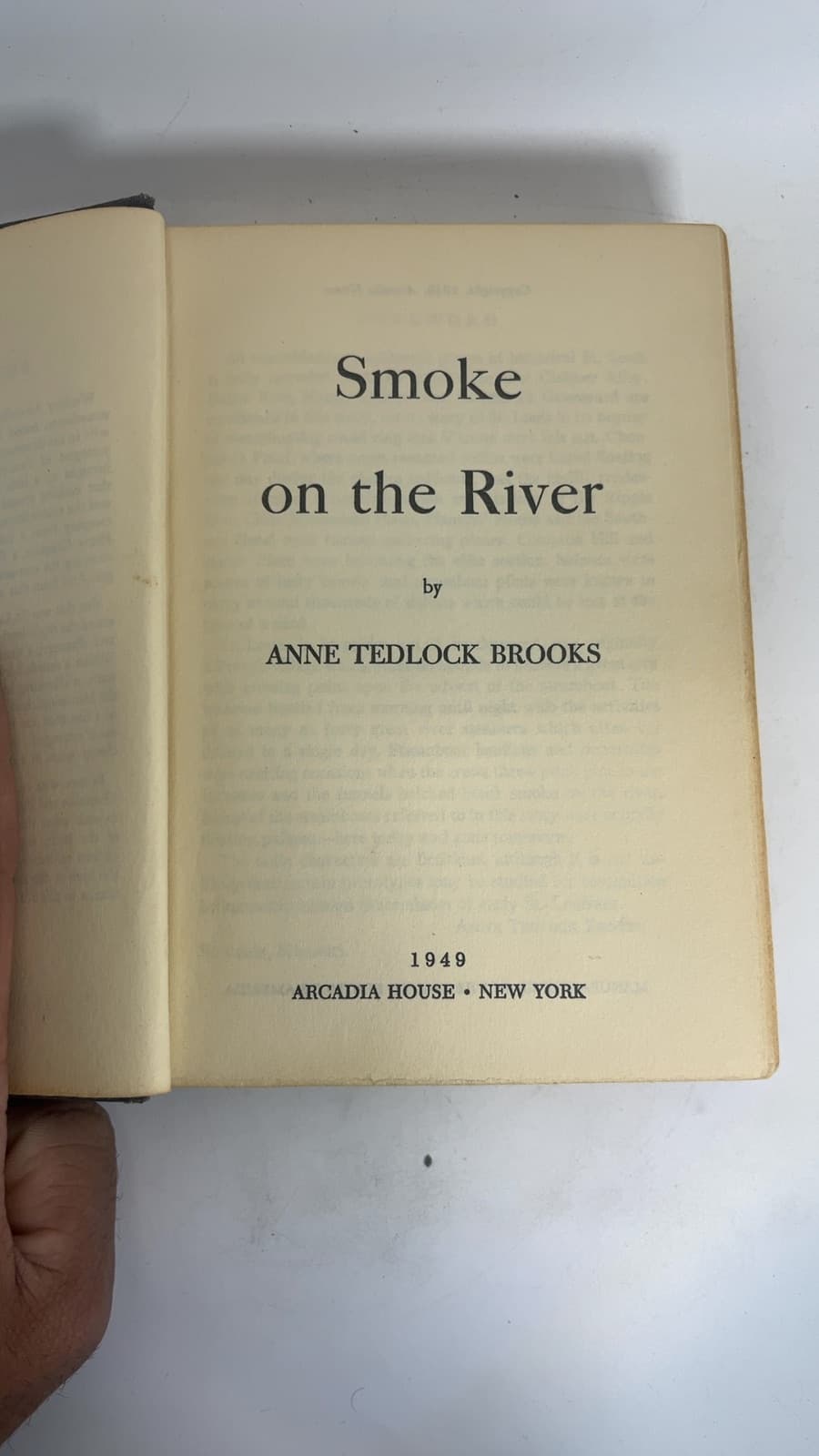 Smoke on the River by Anne Tedlock Brooks - title page