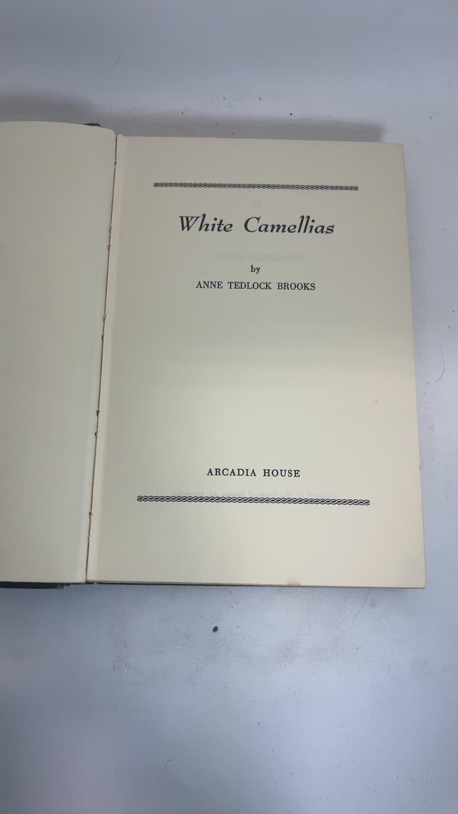 White Camellias by Anne Tedlock Brooks - title page