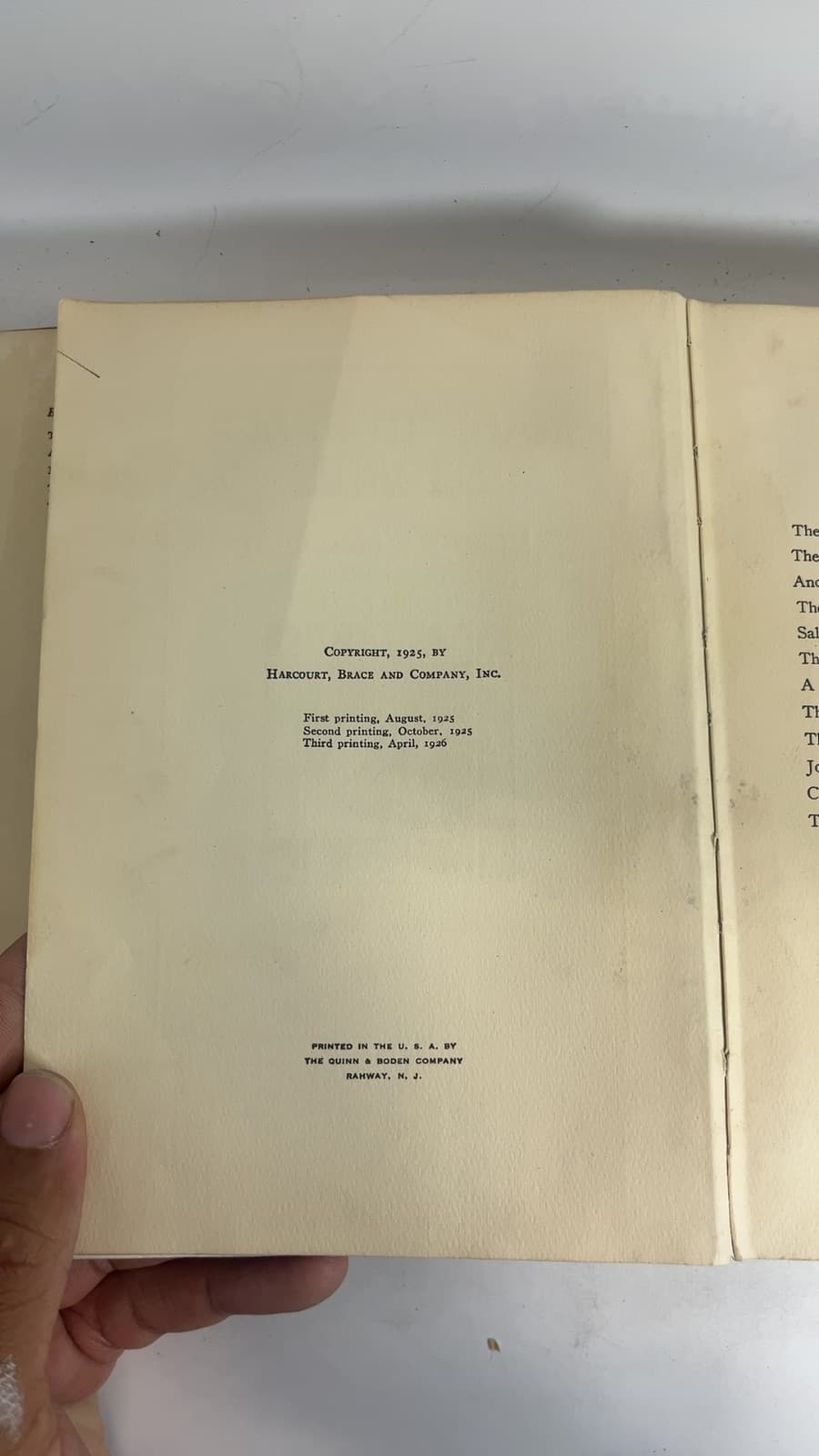 Made-to-Order Stories by Dorothy Canfield - copyright page showing 1925 details