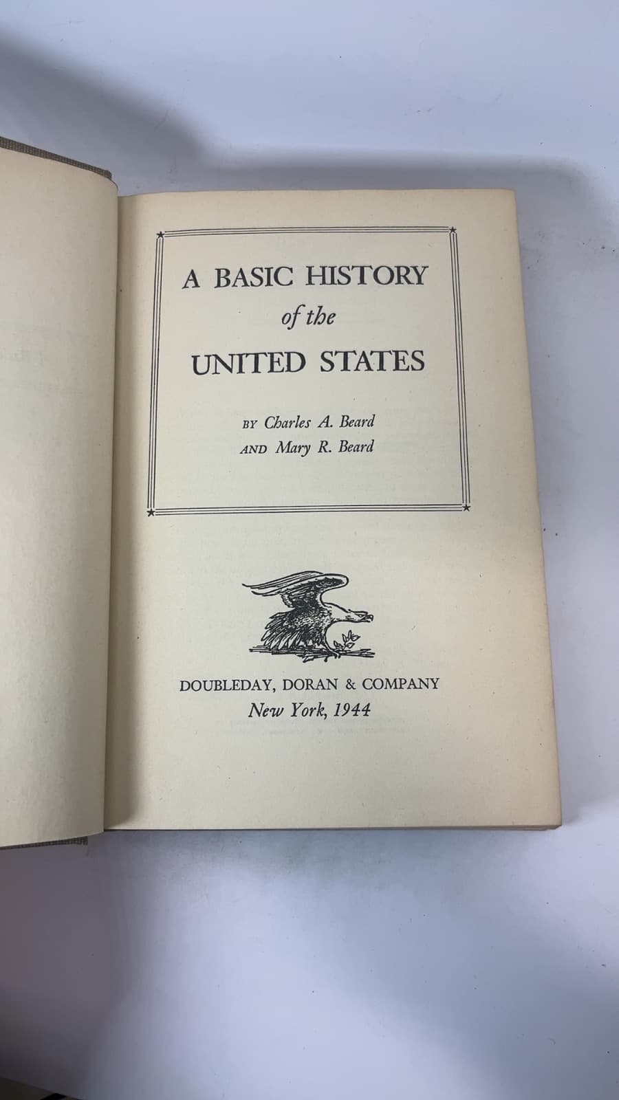 A Basic History of the United States by Charles A. Beard and Mary R. Beard - title page