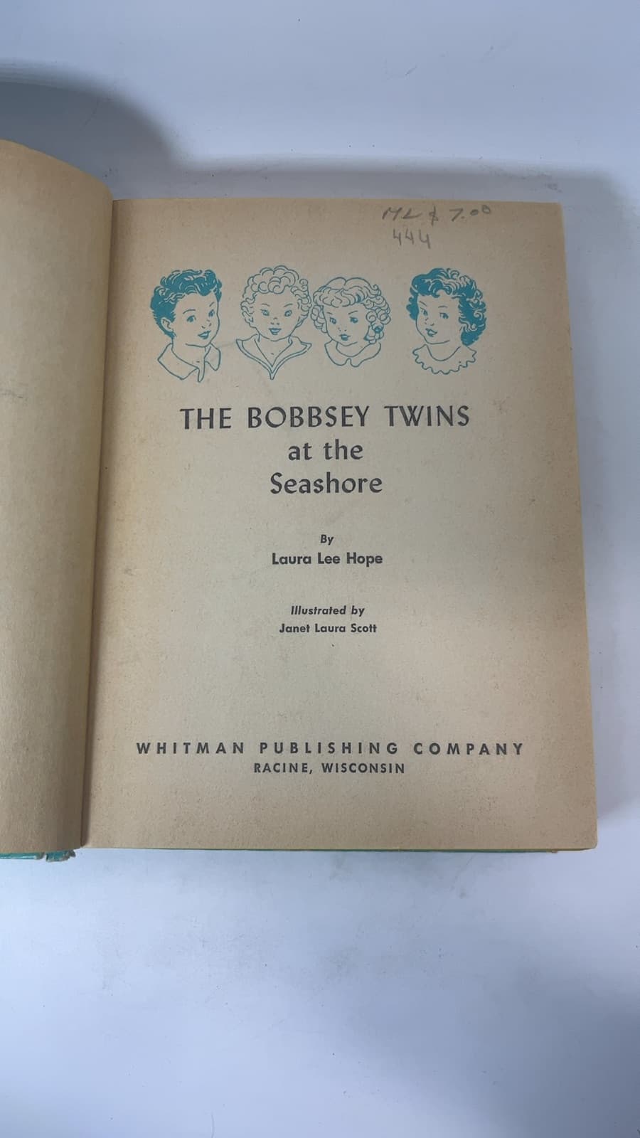 The Bobbsey Twins at the Seashore by Laura Lee Hope - title page