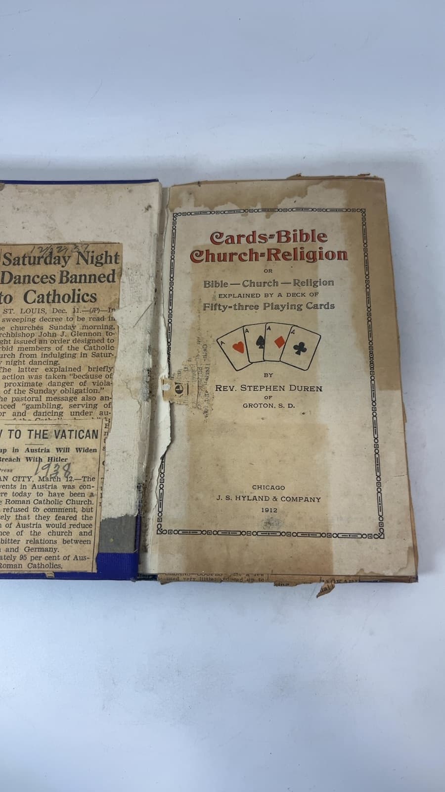 Cards-Bible Church-Religion by Rev. Stephen Duren - title page