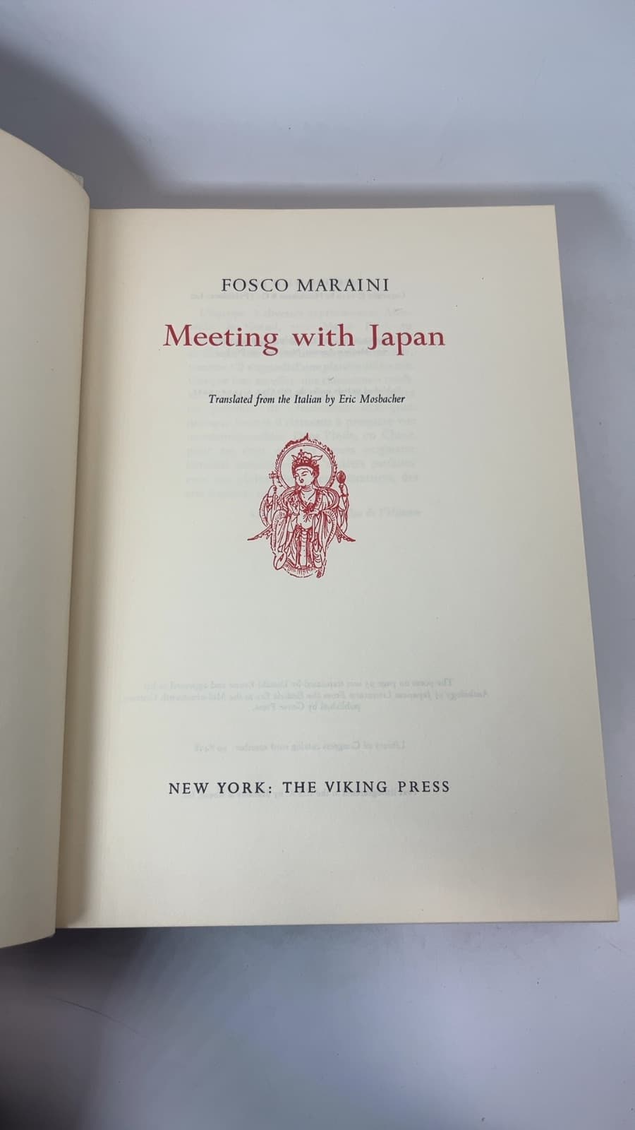 Meeting with Japan by Fosco Maraini - title page