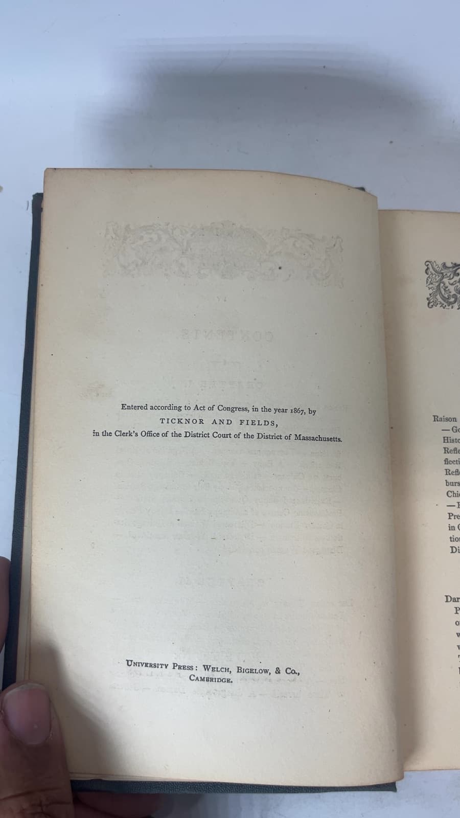 Wool-Gathering by Gail Hamilton - copyright page showing 1867 details