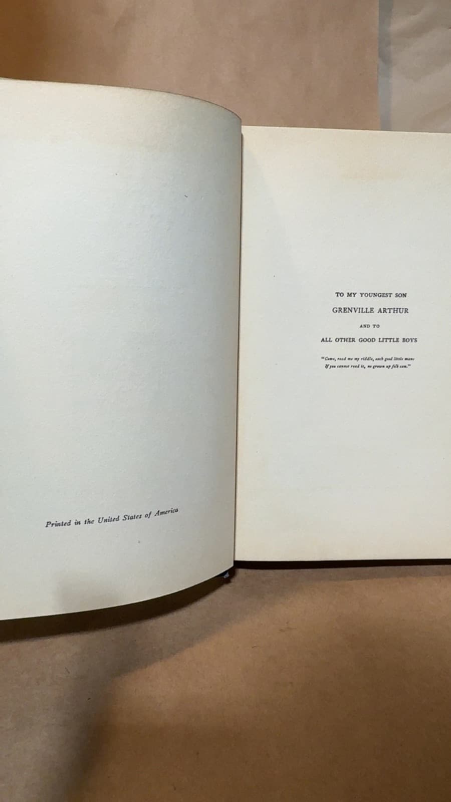 The Water-Babies by Charles Kingsley - copyright page showing unknown details