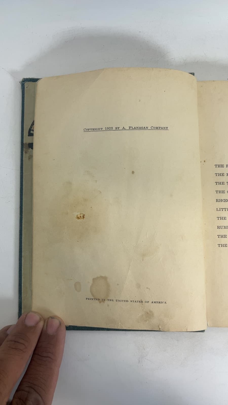Really Truly Fairy Tales by Alpha Banta Benson - copyright page showing 1930 details