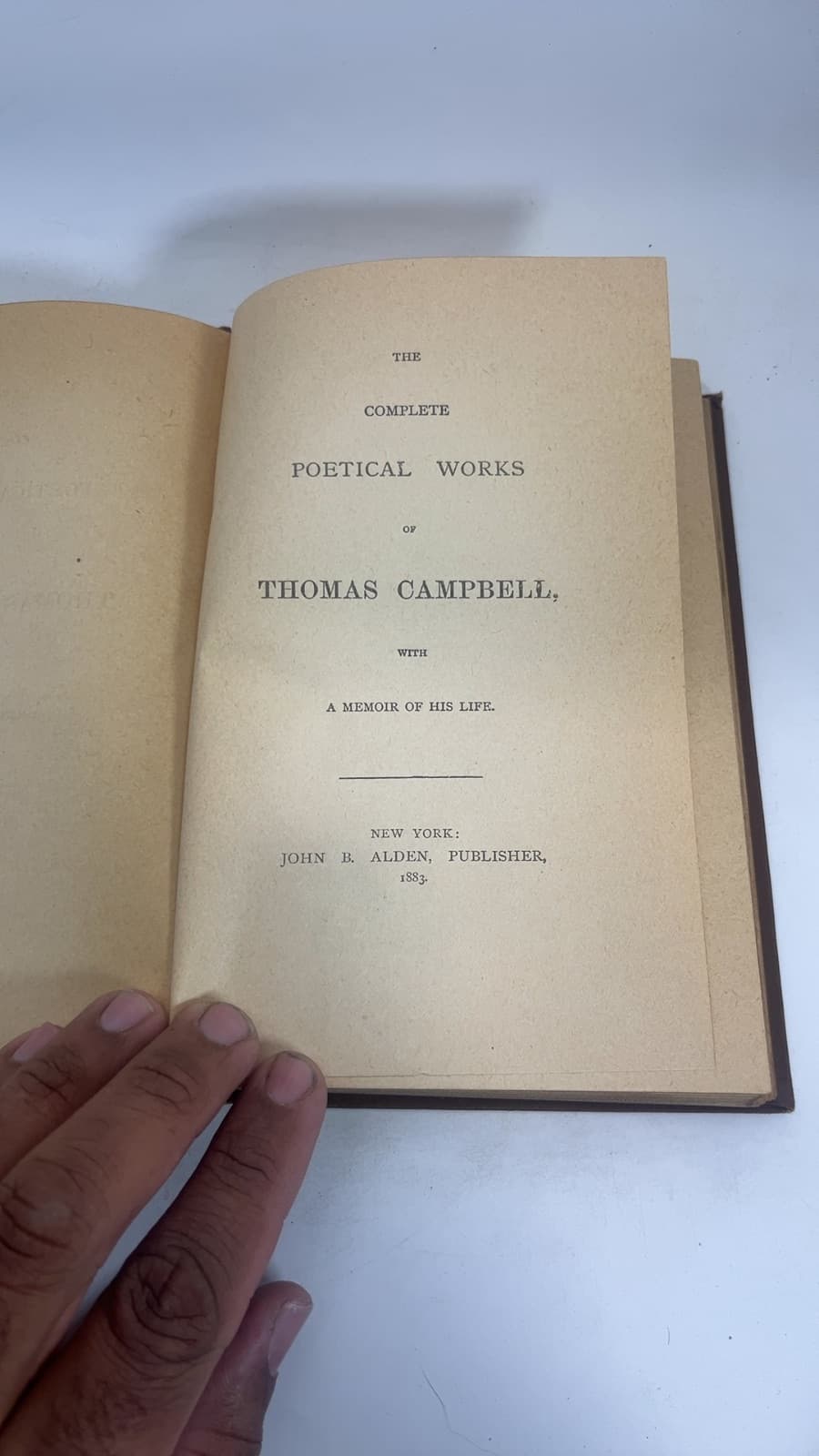 The Complete Poetical Works of Thomas Campbell by Thomas Campbell - title page