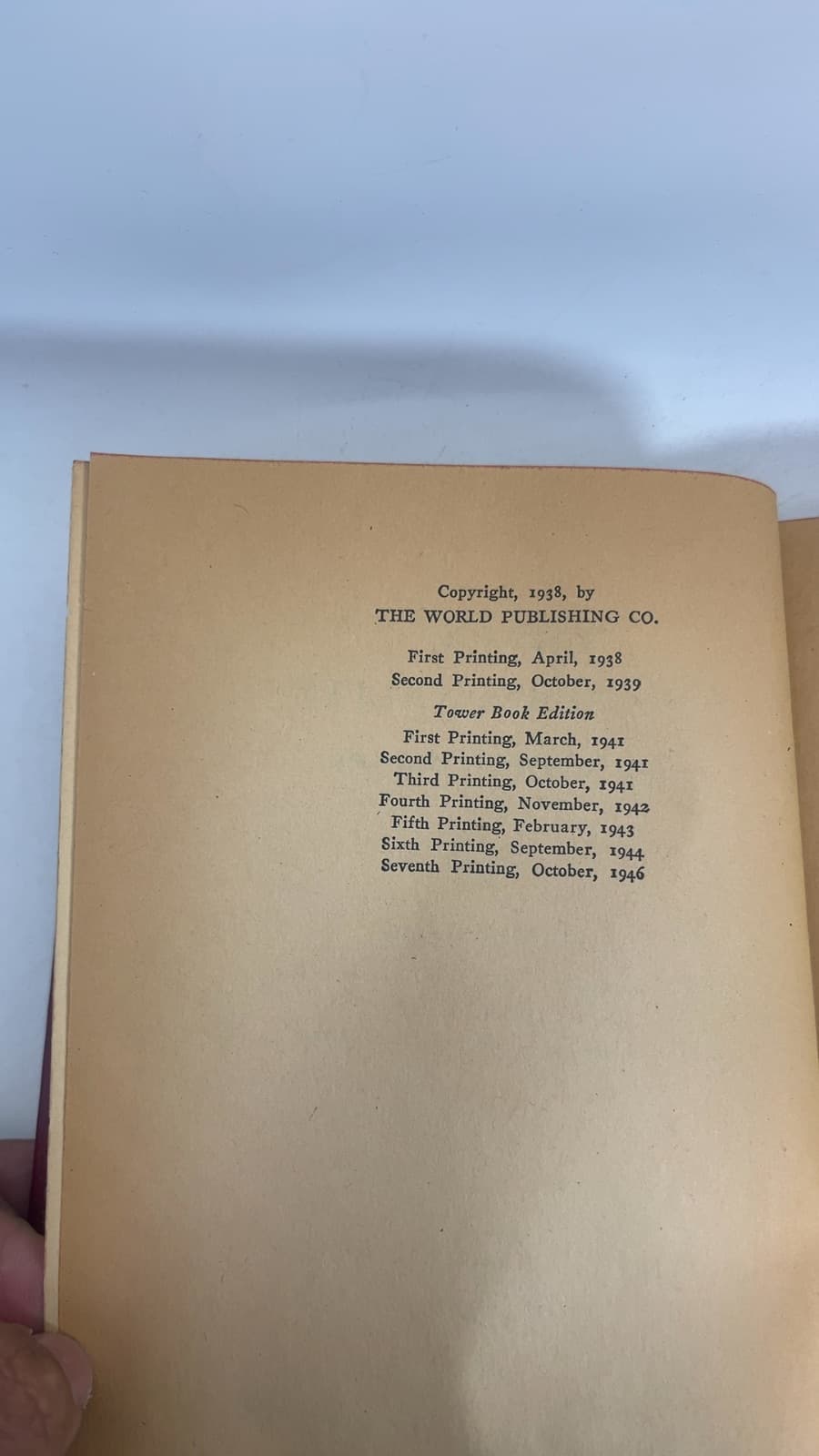 Charm and Personality: A Modern Guide to Good Form by Marianne Meade - copyright page showing 1938 details