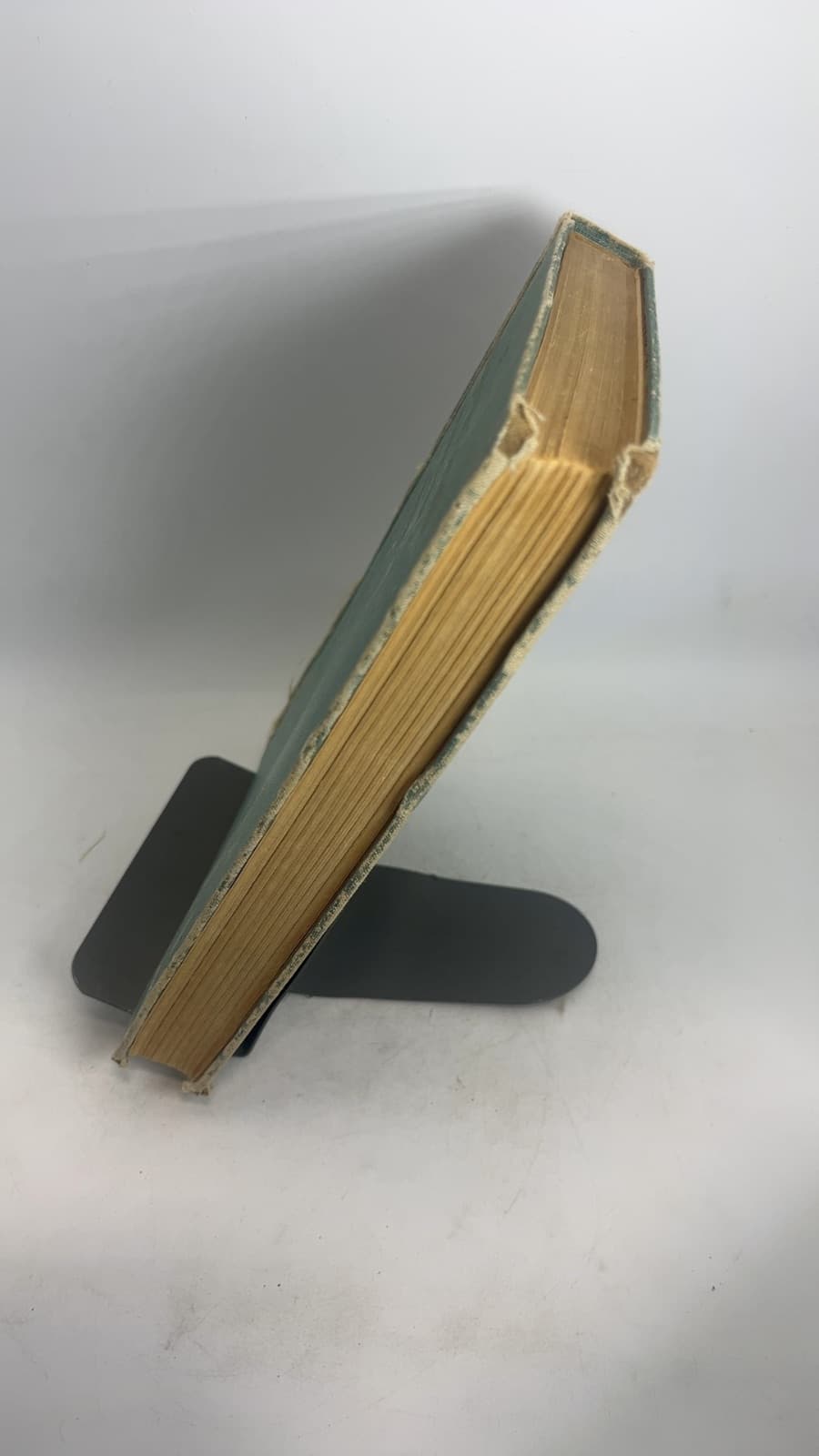 A Harmony of the Gospels for Historical Study by Wm. Arnold Stevens and Ernest DeWitt Burton - quarter view showing binding condition